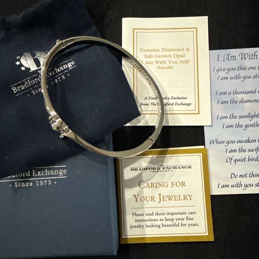 “I Am With You Still” BGE Opal & Diamond Bracelet ~ New
